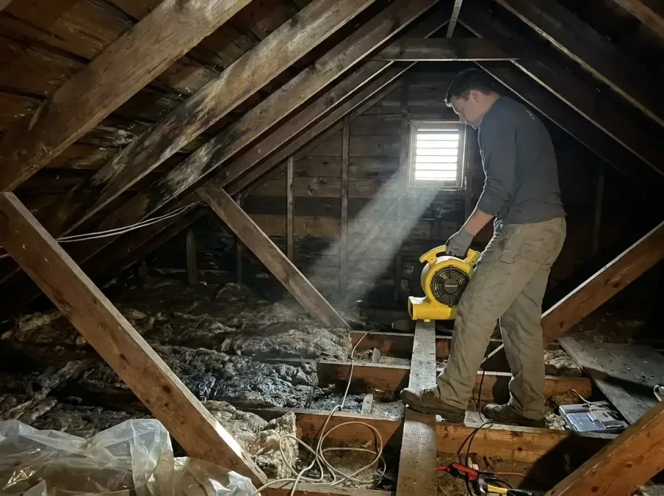 attic-water-damage-drying-proc-007 — frequently asked questions, Emergency Water Extraction & 24/7 Flood Response in Collins…